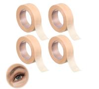 Lot de 4 Rouleau Ruban Micropore Sparadrap, 1.25 cm x 9.14 m Ruban de Peau Flexible RubanMicroporeux Autocollant Auto-Adhésif Soutien Respirante Micropore Tape Coupe Libre RubanFlexible Couleur Peau