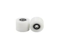 Lot de 4 rouleaux à double roulement en polyacétal POM, diamètre trou 5/6/7/8/10, 30 mm, for surface dure, poulie motrice, roue guidage silencieuse(Size 7x30x20mm)