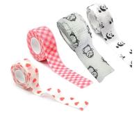 Lot de 4 rouleaux de bandage cohésif auto-adhésif non tissé respirant de qualité pour callosités, abrasion, écriture confortable, doux pour la peau, facile à déchirer, pas besoin de ciseaux pour les