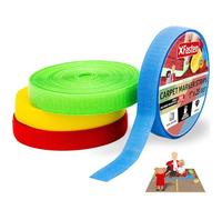 Lot de 4 rouleaux de bandes de marquage pour tapis de 30,5 m (rouge, vert, jaune, bleu, 7,6 m/rouleau)