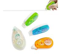 Lot de 4 rouleaux de colle double face pour travaux manuels, fabrication de cartes, bullet journal et scrapbooking