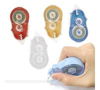 Lot de 4 rouleaux de colle transparents à pois double face pour travaux manuels, cartes, photo, journal et scrapbooking