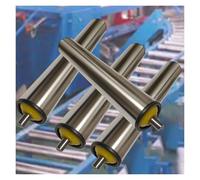 Lot de 4 rouleaux de convoyeur en nylon de 50 à 99,1 cm de long pour rouleau Flow LineRoller de 2,5 à 6,1 cm de diamètre et polyvalent pour une utilisation d'essai
