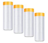 Lot de 4 rouleaux de film en plastique pré-collés pour peinture automobile - 1,5 x 1,8 m
