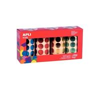 Lot de 4 rouleaux de gommettes rondes Ø20mm métal assorties G