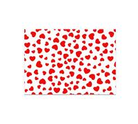 Lot de 4 rouleaux de papier cadeau pour la Saint Valentin Motif cœur 70 x 50 cm