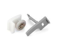 Lot de 4 rouleaux de porte de douche/coureurs/guides/roues 19 mm Diamètre des roues L019 Egouttoir - 1