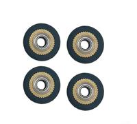 Lot de 4 rouleaux de presse en laiton avec roulements 4 x 11 x 16 mm pour traceur de gravure, outils de marquage, plastique, bois, métal
