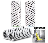 Lot de 4 Rouleaux de Rechange en Microfibre pour les Nettoyeurs Vapeurs Karcher FC 5 ((Alternative à 2.055-006.0)
