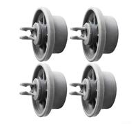 Lot de 4 rouleaux de rechange pour égouttoir à vaisselle en plastique gris | Convient pour Bosch 165314, 420198, 423232, remplacement direct, restaure la stabilité du rack, plastique gris