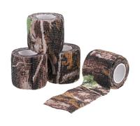 Lot de 4 rouleaux de ruban adhésif de camouflage pour chasse, escalade, lampe de poche, bois mort, 5,1 cm x 4,5 m