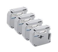 Lot de 4 rouleaux de ruban adhésif de remplacement pour Brother MK131 MK131 M131 Noir sur transparent, P Touch Clear M 12 mm 0,47 Compatible avec Brother PTouch PTM95 PT65 PT45 PT90 PT70 12 mm