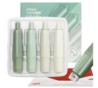 Lot de 4 rouleaux de ruban adhésif rétractables pour ruban adhésif - Rouleau de colle pour scrapbooking, pour travaux manuels avec papier, photos, journaux et projets d'art