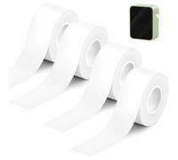 Lot de 4 rouleaux de ruban d'étiquettes thermiques - Convient pour la plupart des imprimantes d'étiquettes, nom, date, prix - Convient pour la maison, le bureau, l'école (15 mm x 4 m)