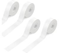 Lot de 4 rouleaux de ruban d'étiquettes thermiques pour imprimante d'étiquettes - 15 mm x 4 m - Pour imprimantes d'étiquettes Qutie P15, P12, Q2, HP1, HP4, D32, D35 - Imperméables - Pour la maison, le