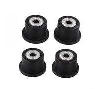 Lot de 4 rouleaux de siège de machine à ramer en plastique - Pièces de rechange silencieuses pour salle de sport à domicile - 27 x 41 x 41 mm - Trou de 8 mm