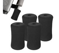 Lot de 4 rouleaux en mousse pour pieds - 12 x 7 x 2 cm - Noir - Poignée confortable - Accessoires de salle de sport - Spone foàm foõt pād rollēr - Entraînements, extension des jambes