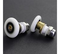 Lot de 4 rouleaux excentriques de rechange pour roue coulissante de salle de bain, poulie en verre compatible avec portes et boîtiers vapeur (G1628MM0031)