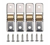 Lot de 4 rouleaux silencieux en acier inoxydable pour fenêtres et portes coulissantes pour améliorer votre espace de vie (roue plate de 14 mm)