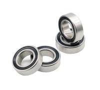 Lot de 4 roulements 63803RS 17 x 26 x 7 mm for pivot de suspension de vélo à double rangée, pièces de réparation 3803 2RS