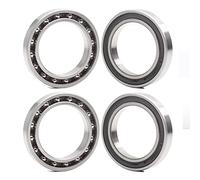 Lot de 4 roulements à billes 6805-RD 25376 mm 6805RD 25 x 37 x 6 mm pour pédalier de vélo (HT2/BB51) MR25376RS