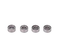 Lot de 4 roulements à billes en acier inoxydable 5 x 10 x 4 mm, roulements RC de haute précision, durables et performants, pour ARRMA Typhon Big Rock Senton Granite 3S, argent