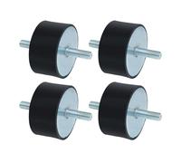 Lot de 4 roulements en caoutchouc pour isolation des vibrations - Compresseurs d'air à double broche - Composants performants efficaces pour compresseurs, générateurs, pompes et moteurs