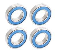 Lot de 4 roulements industriels 6800 VRS MAX - Dimensions : 10 x 19 x 5 mm - En acier chromé bleu scellé avec de la graisse - Roulement à billes 6800LLU Cart pour point de rotation du moyeu VTT