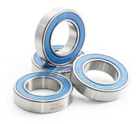 Lot de 4 roulements industriels VRS MAX 6903 - Dimensions : 17 x 30 x 7 mm - En acier chromé bleu scellé avec de la graisse - Roulement à billes complet pour disque de moyeu de vélo