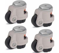 Set of 4 - Levelling Castor 50mm Wheel Blickle Castor 250kg Capacity HRIG-POA 50