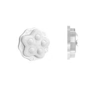 Lot de 4 roulettes auto-pivotantes pour boîtes de rangement de meubles - 4,8 x 1,5 cm - Roulettes silencieuses en caoutchouc - Rotation à 360° - Sans perçage - Montage adhésif