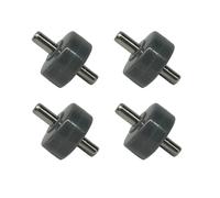 Lot de 4 roulettes avant pour aspirateur - Roues de rechange avec essieu, PE silencieux et résistant - Compatible avec Shark Navigator NV350 NV352 NV355 NV356E NV500 NV501 et Miele Triflex HX1/HX2