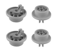 Lot de 4 Roulettes de Lave-Vaisselle, Roulette pour Panier Inférieur | Compatibles avec Bosch, Siemens, Neff Pièces Rechange Lave-Vaisselle, Roulette pour Panier Inférieur Remplacement