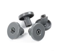 Lot de 4 roulettes de panier inférieur de lave-vaisselle compatibles avec Zanussi Electrolux et Progress, 4 roulettes de rechange gris foncé 40 x 40 x 8 mm