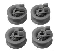 Lot de 4 roulettes de panier supérieur de lave-vaisselle Bosch pour Siemens pour Neff Part 611666 Gris ABS Kit d'accessoires
