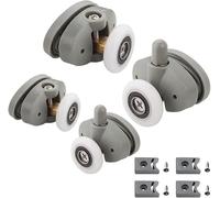 Lot de 4 roulettes de porte de - À roues - Ovales - En forme de papillon (23mm-4pcs)