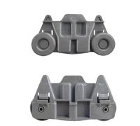 Lot de 4 roulettes de rechange en plastique for panier à assiettes de lave-vaisselle W10195416, compatibles avec Whirlpool et Kenmore