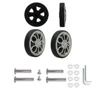 Lot de 4 roulettes de rechange pivotantes en caoutchouc pour valise, 50 mm x 10 mm, roulettes pivotantes pour chariot, kits de réparation de roulements à rouleaux