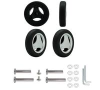 Lot de 4 roulettes de rechange pivotantes en caoutchouc pour valise, 51 mm x 13 mm, roulettes pivotantes pour chariot, kits de réparation de roulements à rouleaux