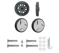 Lot de 4 roulettes de rechange pivotantes en caoutchouc pour valise, 54 mm x 12 mm, roulettes pivotantes pour chariot, kits de réparation de roulements à rouleaux