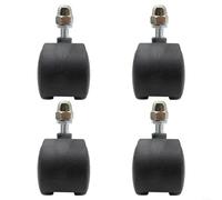 Lot de 4 roulettes de rechange pour radiateur Pioneer pour appareils de chauffage électrique Midea (sans frein)