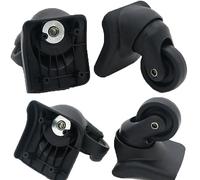 Lot de 4 roulettes de rechange pour réparation de bagages, pièces de valise, roulettes pivotantes pour boîte de douane de voyage W044