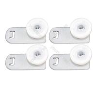 Lot de 4 roulettes de support pour panier supérieur pour lave-vaisselle - Compatible avec Miele par Ufixt®