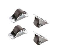 Lot De 4 Roulettes Directionnelles En Caoutchouc 1,27 Cm (0,5 Pouce) Pour Rangement Dissimulé, Meubles Et Plateaux Machines. Accessoires Rechange(1)