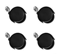 Lot de 4 roulettes directionnelles en plastique pour chauffe-huile électrique Midea - Compatibilité et fonctionnalité (sans frein)