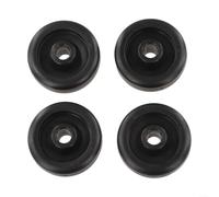 Lot de 4 roulettes en nylon pour tapis de course et vélo d'appartement, rouleaux de 55 x 18 mm avec alésage de 8 mm ou 10 mm, pièces de rechange silencieuses pour équipement de gym à domicile (ID 10