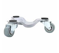 Lot de 4 roulettes industrielles - Charge maximale : 180 kg - En acier - 16 x 14,5 x 5,5 cm - Pour meubles et appareils lourds - Très résistantes et durables