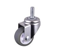 Lot de 4 roulettes légères en TPE, 2,5 cm, 3,2 cm, 3,8 cm, 5 cm, universelles, avec Frein(M8 Universal,1.25 inch)