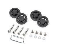 Lot de 4 roulettes pivotantes de rechange très résistantes et silencieuses pour valises, 66 modes