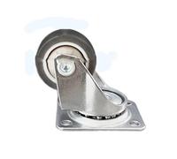 Lot de 4 roulettes pivotantes universelles en caoutchouc souple for meubles, diamètres 1/1,25/1,5/2/2,5/3 pouces, compatibles avec les chariots à plateforme(1 inch B)